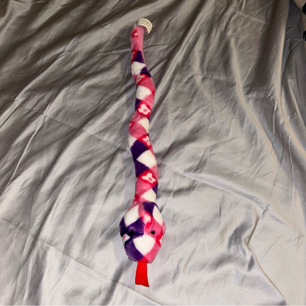Fuzzy Friends Pink and Purple Snake